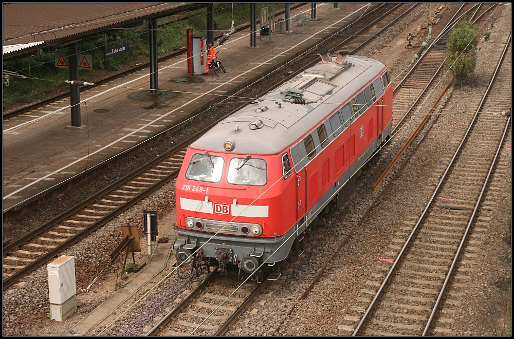 DB 218 249-1 solo unterwegs (gesehen Magdeburg Eichenweiler 17.09.2010)