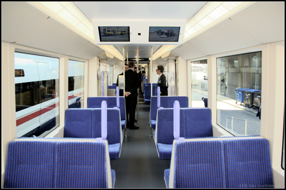 Inneneinrichtung des SSB 3501 vom Typ Tango der Stuttgarter Straenbahnen AG auf der InnoTrans 2012