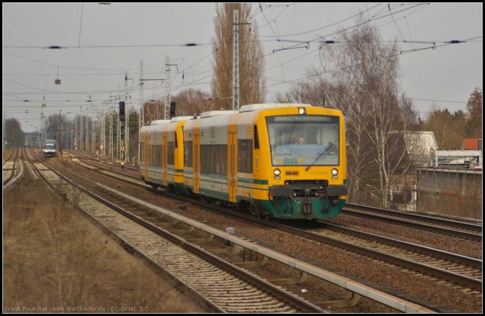 ODEG VT 650.60 / 650 060 als RB63 Bln.-Lichtenberg am 08.04.2013 in Berlin-Karow