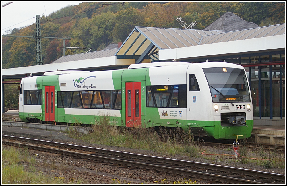 STB VT 115 nach Bad Salzungen (NVR-Nummer 95 80 0650 515-9 D-STB, gesehen Eisenach 14.10.2010)