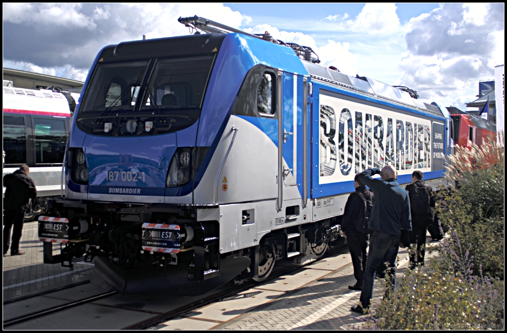 Weltpremiere der TRAXX AC3 LM auf der InnoTrans 2012 in Berlin (NVR-Nummer 91 80 6187 002-1 D-BTK)