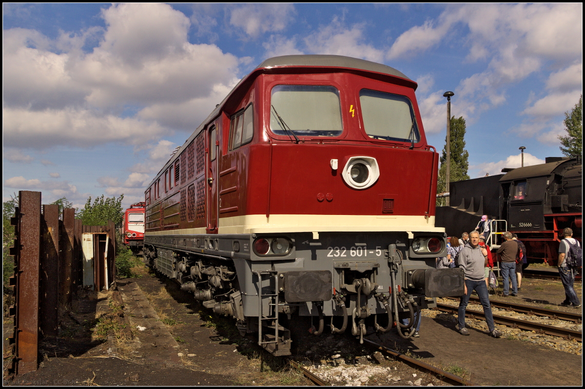 WFL 232 601-5 war beim 15. Berliner Eisenbahnfest am 15.09.2018 in Berlin Betriebsbahnhof Schneweide zu Gast.