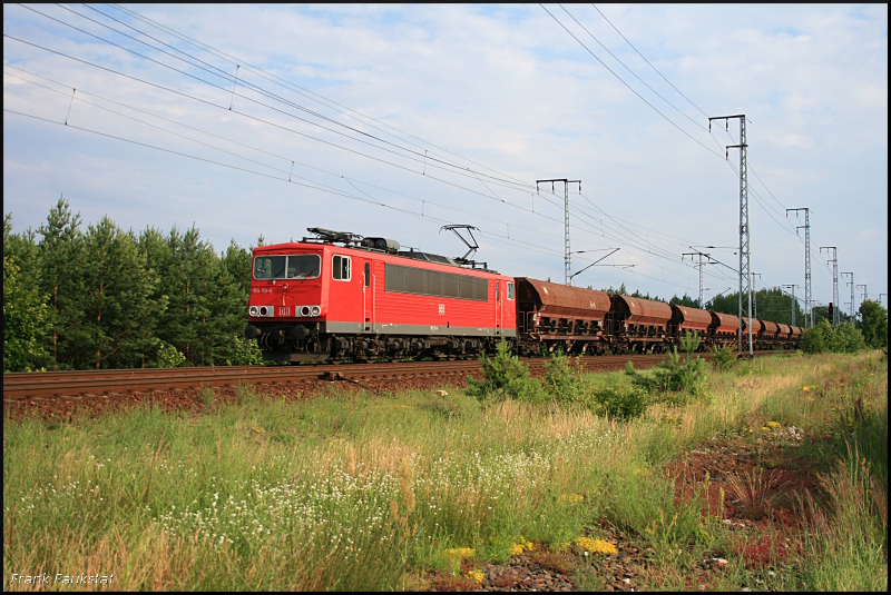 DB 115 113-4 mit Schttgut (Berlin Wuhlheide, 24.06.2009)