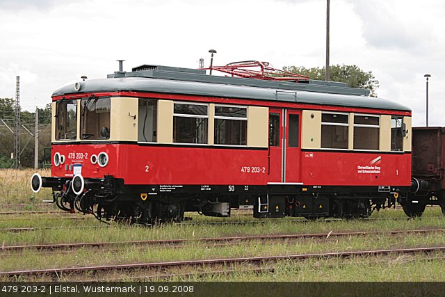 OBS 479 203-2 wird auch auf der InnoTrans zu sehen sein (Wustermark, 19.09.2008).
