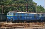 PKPC ET22-768 / 3 150 420 steht mit zwei weiteren Loks am 09.07.2013 in unteren Rangierbereich von Kostrzyn