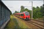 stettiner-bahn/356230/db-regio-442-315-als-ersatzzug DB Regio 442 315 als Ersatzzug nach Gesundbrunnen am 16.06.2014 durch Panketal-Rntgental
