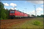 br-143/563836/db-cargo-143-283-0-und-143 DB Cargo 143 283-0 und 143 321 zogen am 26.05.2017 einen gemischten Güterzug durch die Berliner Wuhlheide
