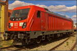 Zu Gast beim Familienfest 2018 der Magdeburger Eisenbahnfreunde e.V. war auch DB Cargo mit der 187 137-5 am Magdeburger Wissenschaftshafen.