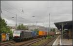 DB Schenker 189 151-4, angemietet von MRCE Dispolok, mit einem Containerzug am 15.06.2012 in Berlin-Kpenick