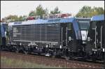 Nachtrag: MRCE ES 64 F4-455 / 189 455-9 in einem Lokzug am 04.10.2009 in Berlin Wuhlheide (NVR-Nummer 91 80 6189 455-9 D-DISPO, Class 189-VP)