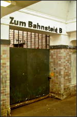 Der ehemalige Bahnsteig B des S-Bahnhof Berlin-Zehlendorf.