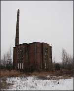 Das ehemalige Heizhaus des Betriebswerks (gesehen Guben 24.12.2009)
