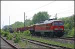 DB Schenker 233 127-0 mit einem gemischtem Güterzug zum Karower Kreuz (gesehen Wartenberg 21.05.2011)