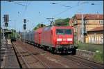DB 145 078-2 mit einem gemischtem Güterzug Richtung Seddin (gesehen Michendorf 03.06.2010)