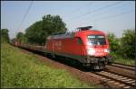 DB Schenker 182 009-1 mit einem gemischten Güterzug Richtung Lehrte unterwegs (gesehen Lehrte-Ahlten b. Hannover 24.06.2010)
