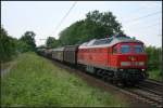 DB Schenker 232 635-3 und einem gemischtem Güterzug (gesehen Lehrte-Ahlten b. Hannover 24.06.2010)