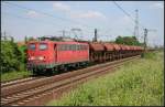 DB Schenker 140 502-6 und einem Kali-Zug (gesehen Lehrte-Ahlten b. Hannover 24.06.2010)