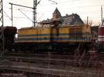 PBSV 16 in einem Güterzug (ex TLG 11, ex DR 202 494, gesehen Berlin Moabit 12.04.2008)