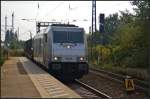 Fr Raildox ist die belgische 76 109-2 im Einsatz. Am 05.09.2014 kam sie mit leeren Holztansport-Wagen durch Uelzen (NVR-Nummer 92 88 0076 109-2 B-BTK)