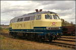 218 472-9 der Power Rail GmbH wurde auf dem Familienfest der Magdeburger Eisenbahnfreunde e.V.