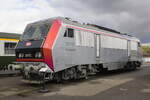 Die Zweisystemloks der Baureihe BB 26000 sind sowohl im Güterverkehr als auch bei TER Alsace und Paris eingesetzt worden. Sie zogen Personenzüge mit einer Höchstgeschwindigkeit von 200 km/h. Die BB 26172  SYBIC  steht inzwischen als Museumslok bei Cite du Train in Mulhouse und konnte bei einem Besuch am 10.11.2023 fotografiert werden.