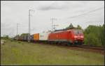 DB 189 006-0 mit Container am 10.05.2012 in der Berliner Wuhlheide