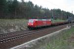 KW 17/20946/railion-logistics-151-151-8-mit-unbekannter RAILION Logistics 151 151-8 mit unbekannter Schwesterlok (Grünheide Fangschleuse, 25.04.2008)