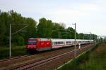 Ungewöhnlich an diesem Zug, gezogen von 101 069-3, der einzelne Kurswagen aus Russland (Ahrensfelde, 26.04.2009).
