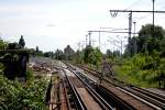 Auch hier sind zwar die Stromschienen und Gleise neu, Rest ist noch von ehemals. Aber vielleichts wirds ja noch (Berlin Schneweide, 14.05.2009).