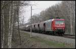 KW 14/62593/arcelor-145-cl-002--145-082 arcelor 145-CL 002 / 145 082 mit Kesselwagen Richtung Frankfurt/Oder (Erkner 06.04.2010)