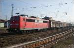 KW 41/99022/railion-db-logistics-151-034-6-mit RAILION DB Logistics 151 034-6 mit gemischtem Güterzug (gesehen Bebra 14.10.2010)