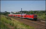 DB Regio 112 133-4 schiebt den RE5 am 18.06.2012 nach Bln.-Sdkreuz