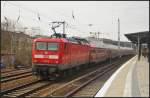 DB Regio 112 112 schiebt den RE1 Magdeburg Hbf am 09.04.2013 durch Berlin-Köpenick