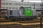 DB Regio 650 108, ausgeliehen von Vossloh Locomotives, war am 18.04.2013 im Rangierdienst in Cottbus (NVR-Nummer 98 80 0650 108-0 D-VL)