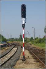 KW 28/279381/lichtsignal-h1-12-m-in-richtung Lichtsignal H1 1/2 m in Richtung Deutschland am Bahnhof Kostrzyn, oberer Bahnhof am 09.07.2013