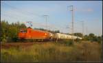 ArcelorMittal 145-CL 001 / 145 081 mit einem Kesselwagen-Zug am 19.07.2013 in der Berliner Wuhlheide