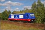 Raildox 185 419-9  SdLeasing  solo am 28.08.2014 durch die Berliner Wuhlheide (NVR-Nummer 91 80 6185 419-9 D-RDX)