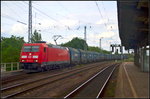 DB Cargo 185 214 mit einem Coil-Zug in Magdeburg-Neustadt am 21.05.2016