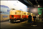 Der Michelin ZZABsCEty 54005 war im Einsatz bei der EST und steht nun leicht ungünstig mit Dekoration und Ausleuchtung im Eisenbahnmuseum Cite du Train in Mulhouse.