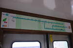 Im Innenraum des Steuerwagens ZR 15327 fand sich auch ein Linienplan der Ligne N, auf der er eingesetzt wurde.