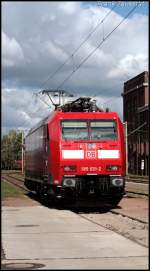 DB 185 031-2 stellte sich gerne für Führerstandmitfahrten zur Verfügung (DB Schenker Rail Deutschland AG, NVR-Nummer: 91 80 6185 031-2 D-DB, 80 Jahre Werk Dessau, Dessau-Süd