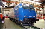 OHE 185 516-2 steht in der Halle 1 und kann wieder auf die Schiene gehen (sub type D/A, angemietet von Veolia Cargo, NVR-Nummer: 94 80 0185 516-2, 80 Jahre Werk Dessau, Dessau-Süd 12.09.2009)