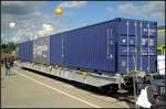 Containertragwagen der Gattung Sggnss auf der InnoTrans 2012 in Berlin (CZ-MT 33 54 4576 099-4 Sggnss)