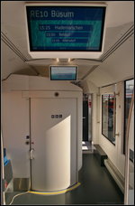 InnoTrans 2016 in Berlin: WC-Bereich und Fahrgastinformationssystem im Coradia iLint von Alstom