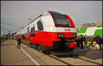 InnoTrans 2016 in Berlin: Der Siemens Desiro ML fr die BB kann sowohl als S-Bahn oder als Regionalbahn eingesetzt werden.