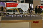 InnoTrans 2016 in Berlin: Die CAF zeigte das Modell des automatisch betriebenen Metro-Zugs vom Typ X405, der auf der Linie UU in Istanbul zum Einsatz kommen soll.