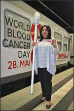 Beim World Blood Cancer Day am 28. Mai 2018 in Berlin warb auch die Berliner Gesundheitssenatorin Dilek Kolat für die Registrierung als Stammzellenspender. Sie selbst ist auch als Spenderin registriert. Der DKMS-Sonderzug hatte nach mehreren Stationen quer durch Deutschland seinen letzten Halt im Berliner Hauptbahnhof.