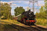 Mit dem Pendelzug fuhr PRESS 86 1333-3 während des Familienfest der Magdeburger Eisenbahnfreunde e.V.