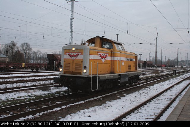 Wiebe Lok Nr 2 / 211 341 Lz (Oranienburg, 17.01.2009).