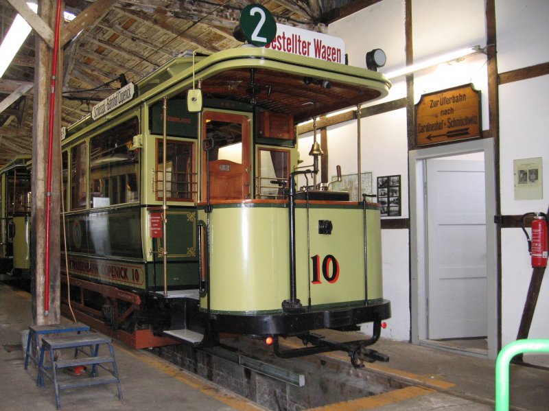 Blick auf dem Tw in der wagenhalle alte Depot Alt-Schm�ckwitz, 2006